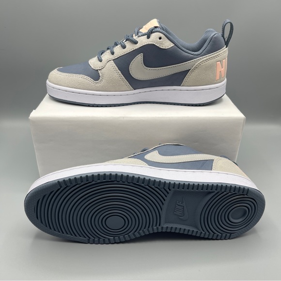 Women’s Shoes Nike Court Borough Low Prem Armory Blue/Pure Platinum Size 7.5 - Picture 15 of 15